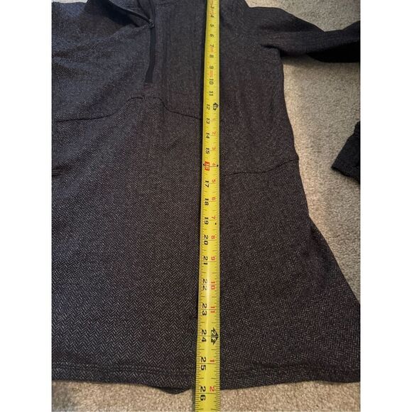 Lululemon Size 8 Black Kanto Catch Me Herringbone 1/4 Zip Long Sleeve Jacket - Picture 10 of 10